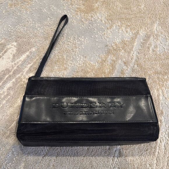 Burberry Handbags - Burberry Fragrance Bag with mesh feature black EUC